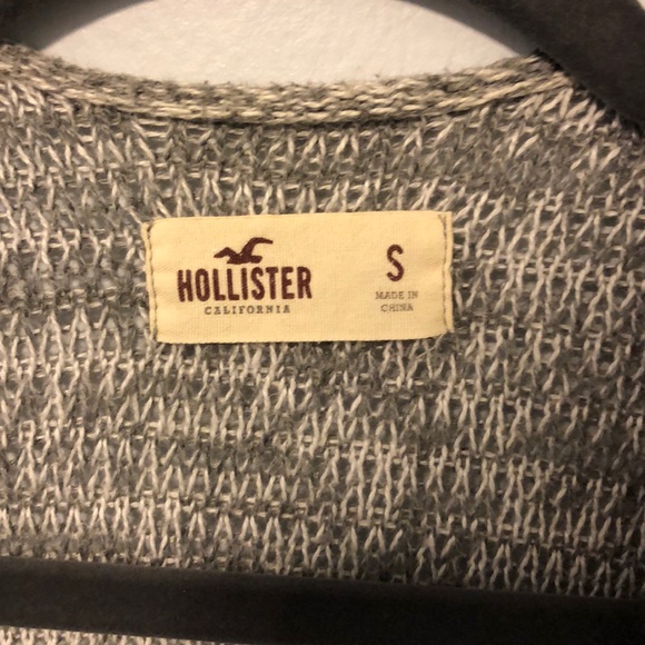 Grey Open Knit Cardigan - Size S - Picture 2 of 4